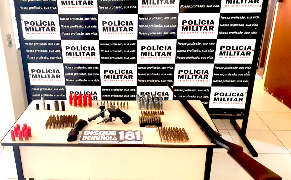 Polícia Militar apreende armas de fogo e munições no bairro Paradiso